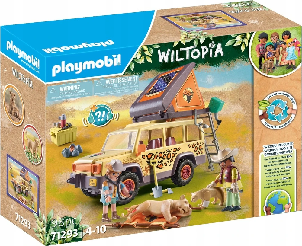 Playmobil Wiltopia 71293 Wiltopia - Z samochodem terenowym wśród lwów