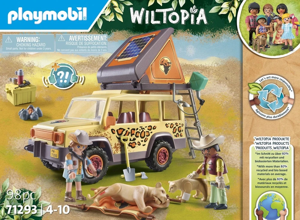 Playmobil Wiltopia 71293 Wiltopia - Z samochodem terenowym wśród lwów