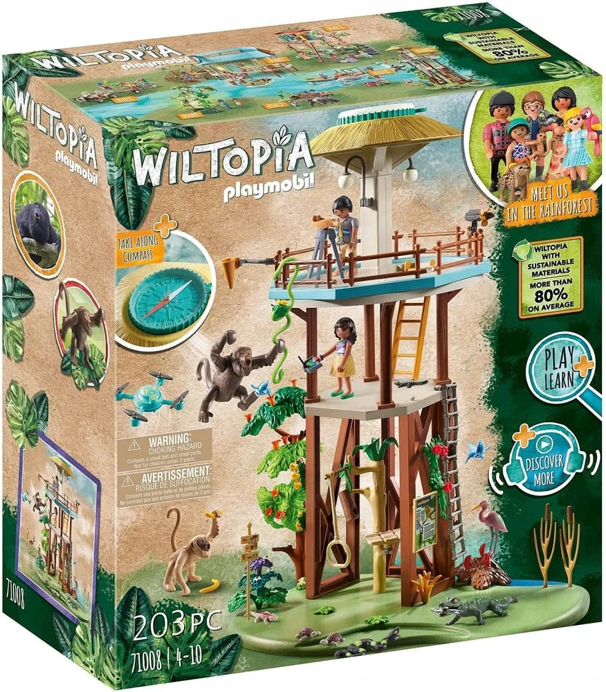 PLAYMOBIL Wiltopia tyrimų bokštas su kompasu 71008