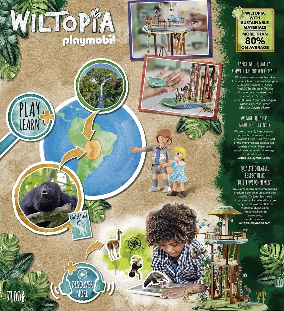 PLAYMOBIL Wiltopia tyrimų bokštas su kompasu 71008