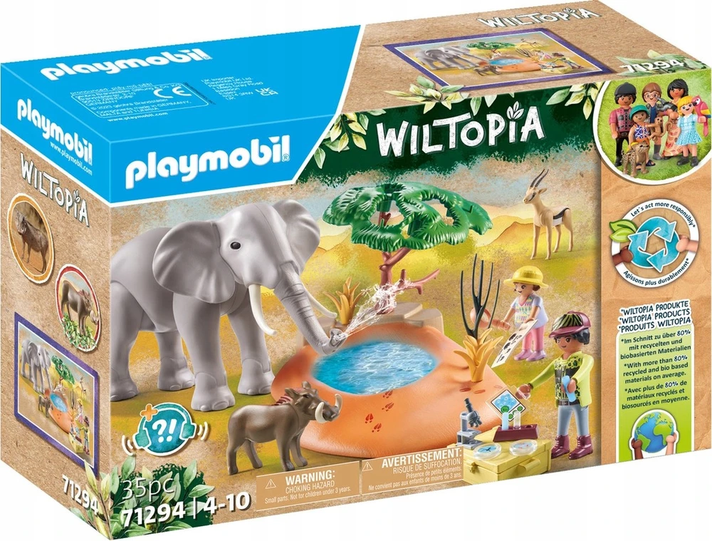 71294 PLAYMOBIL® Wiltopia, Dramblys prie vandens duobės