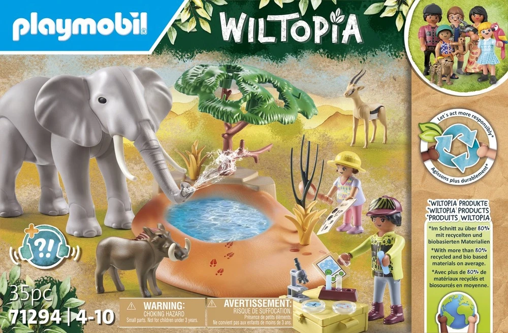 71294 PLAYMOBIL® Wiltopia, Dramblys prie vandens duobės