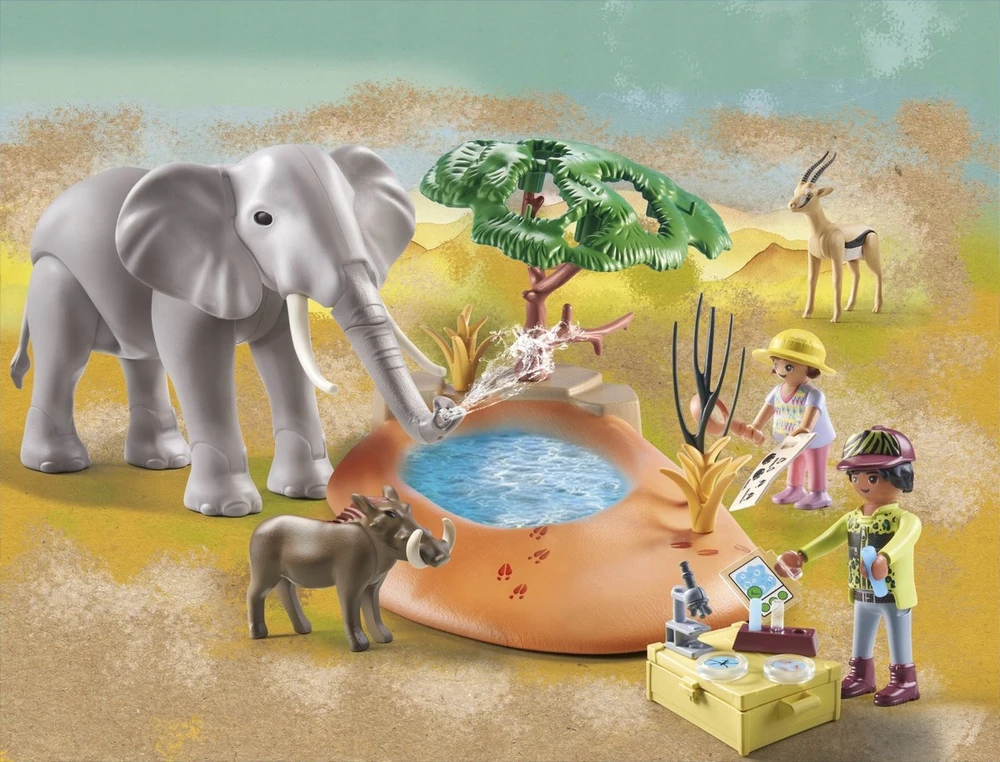 71294 PLAYMOBIL® Wiltopia, Dramblys prie vandens duobės