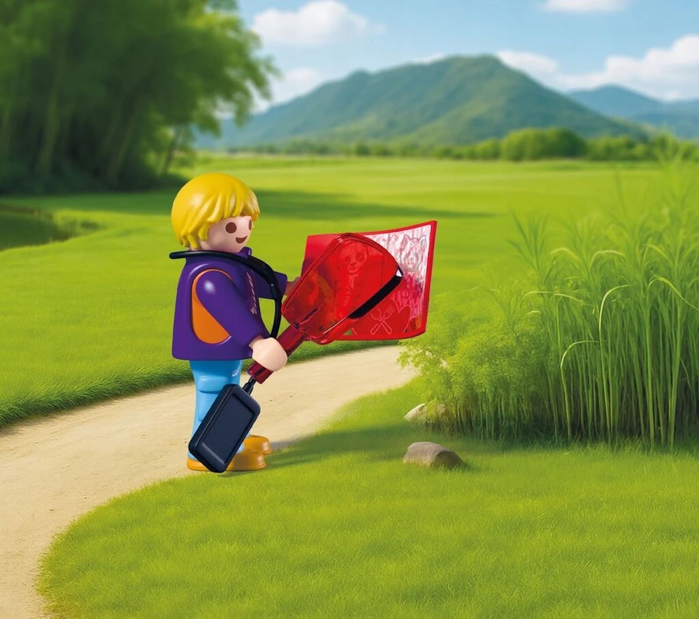 PLAYMOBIL - Zoologijos sodas: Zoologijos sodo prižiūrėtojas su transporto priemone (72072)
