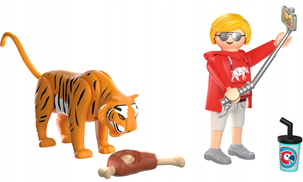 PLAYMOBIL - Zoologijos sodas: Tigras ir lankytojas (72089)