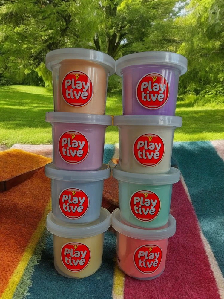 Playtive Ciastolina w 8 pastelowych kolorach do kreatywnej zabawy