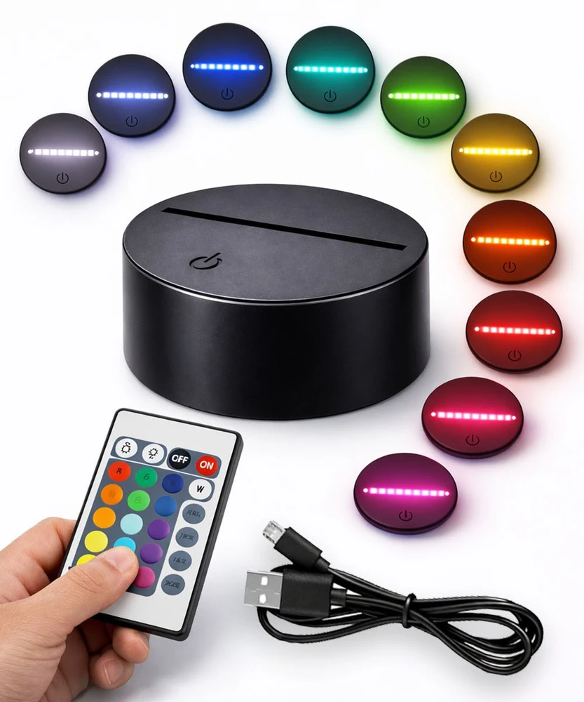 Plexido 3D LED arklio nakties lempa Arklio dovanų graviruotas vardas