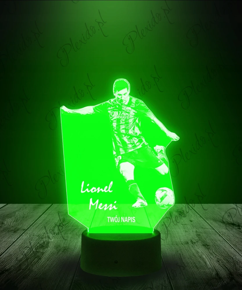 Plexido 3D LED naktinė lempa Lionel Leo Messi futbolo žaidėjas