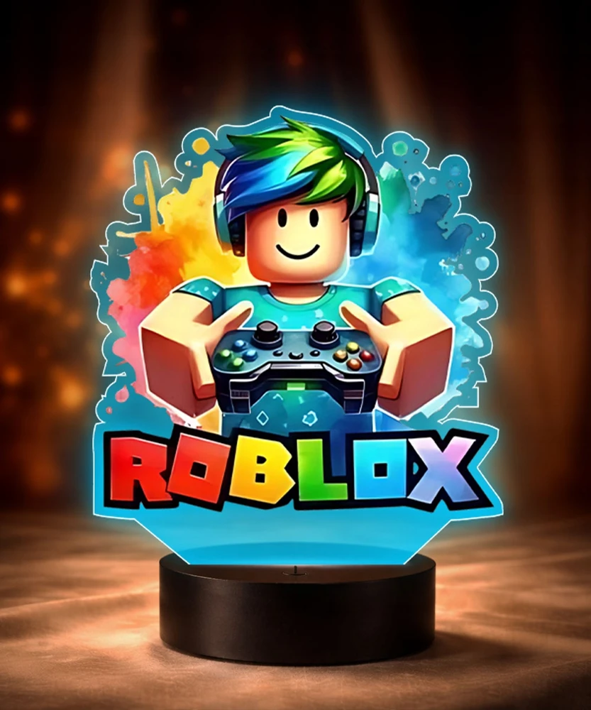 Plexido 3D LED naktinis apšvietimas Roblox Dovana vaikams Linksmas žaidimas su jūsų vardu