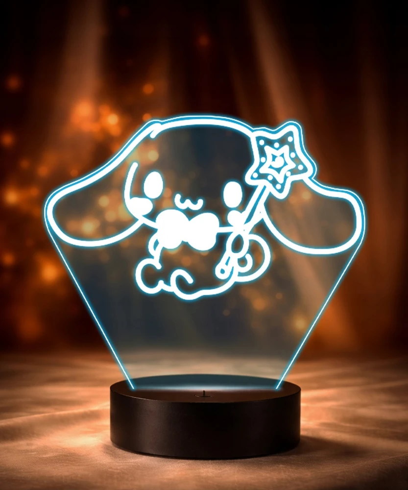 Plexido Lampka LED 3D Hello Kitty Cinnamoroll Sanrio su Imieniem Na Prezent