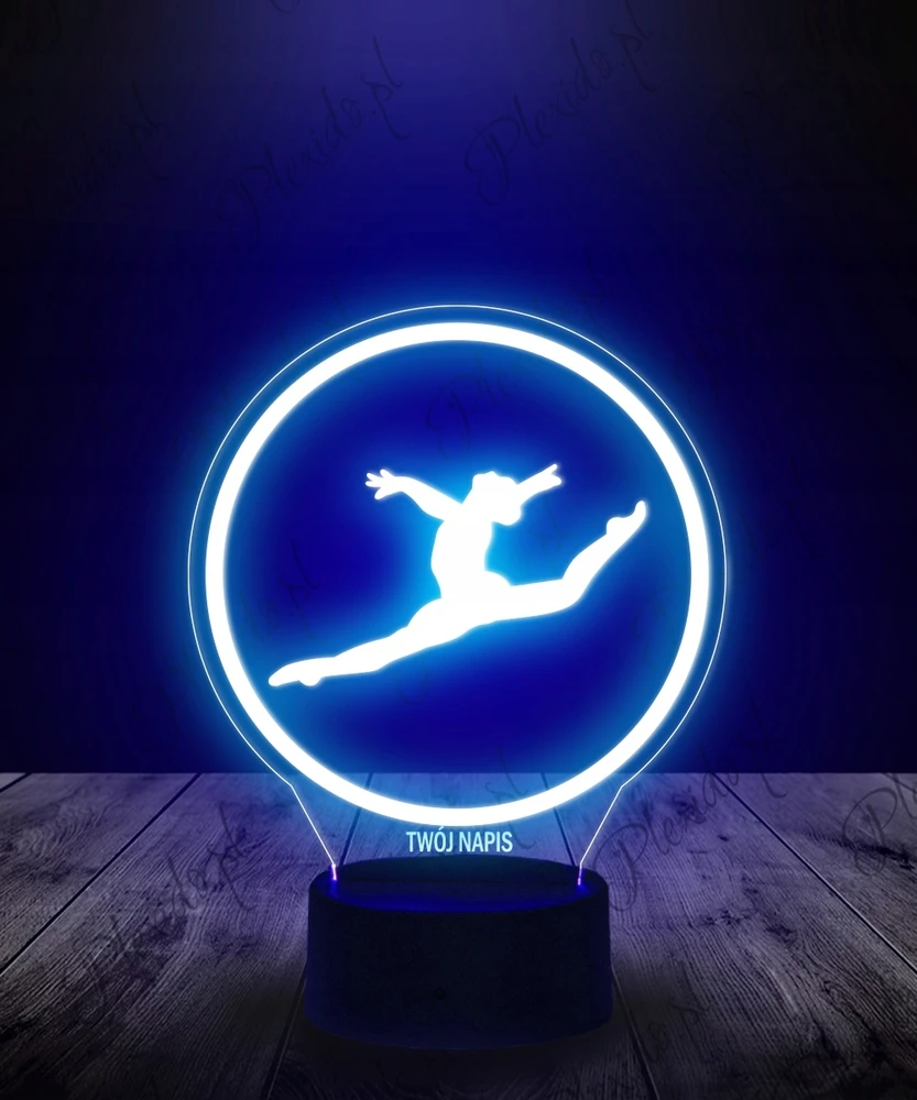 Plexido Lampka Nocna 3D LED Lekkoatleta Gimnastyczka