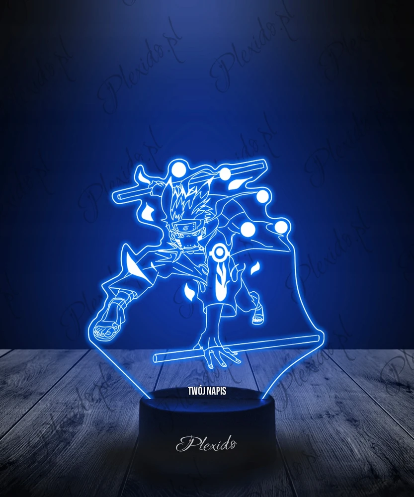 Plexido Lampka Nocna 3D LED Naruto Uzumaki Anime Prezent