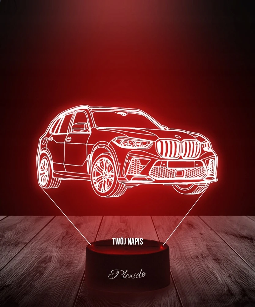 Plexido Lampka Nocna 3D LED Samochód BMW X5