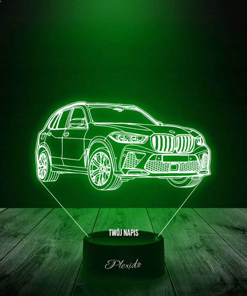 Plexido Lampka Nocna 3D LED Samochód BMW X5
