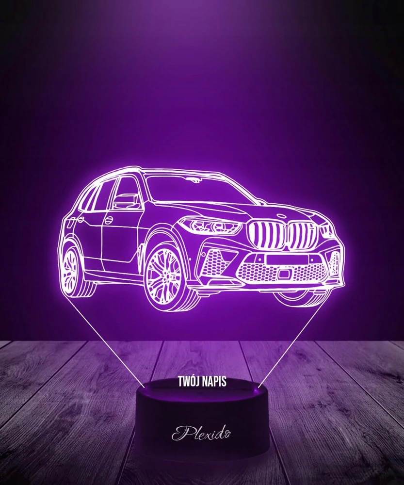 Plexido Lampka Nocna 3D LED Samochód BMW X5