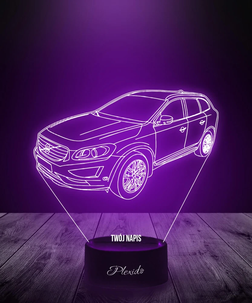 Plexido Lampka Nocna 3D LED Samochód Volvo XC60 SUV