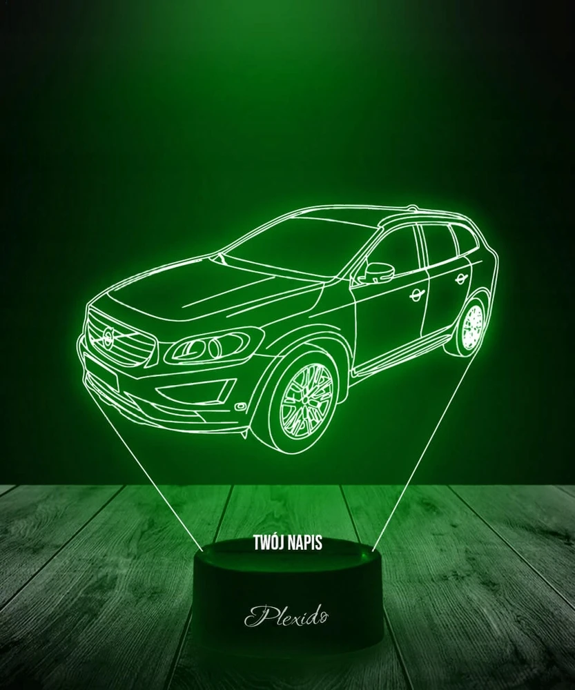 Plexido Lampka Nocna 3D LED Samochód Volvo XC60 SUV