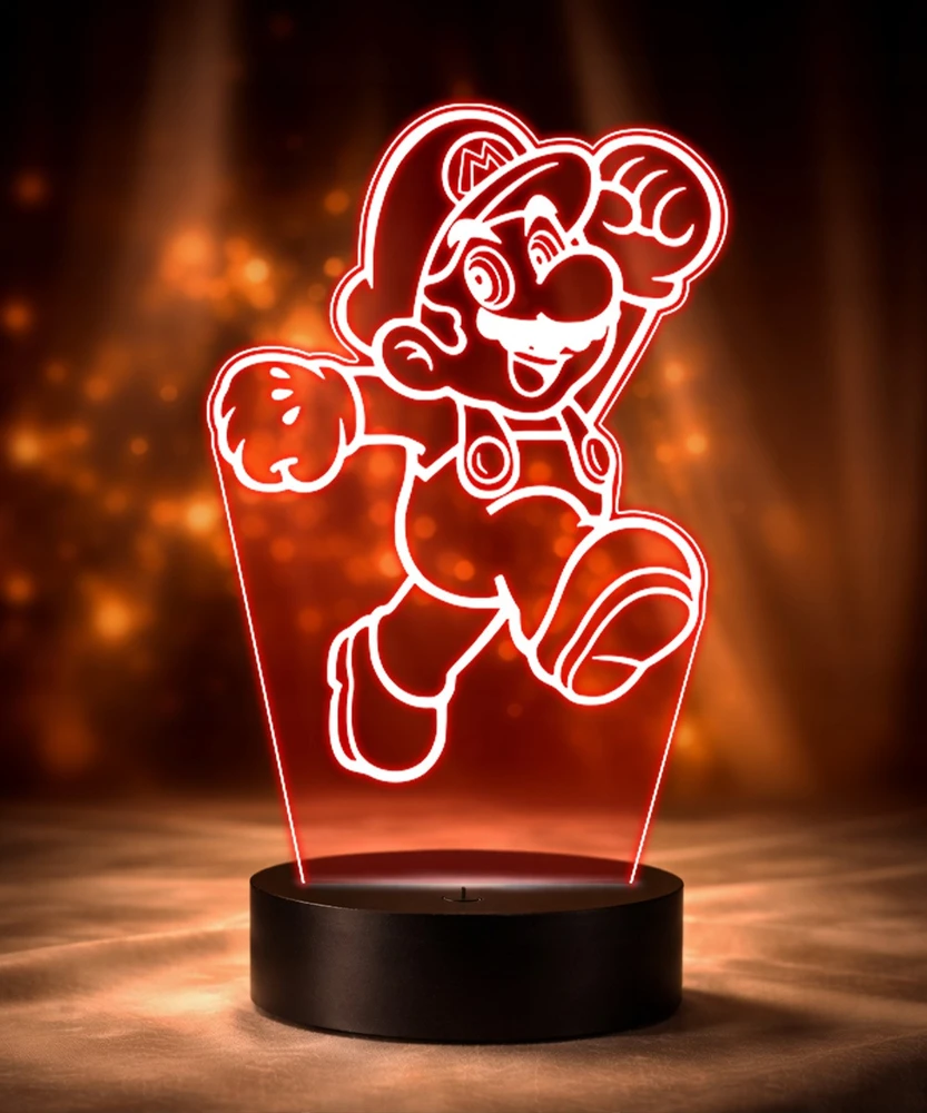 Plexido Lampka Nocna 3D LED Super Mario Bros