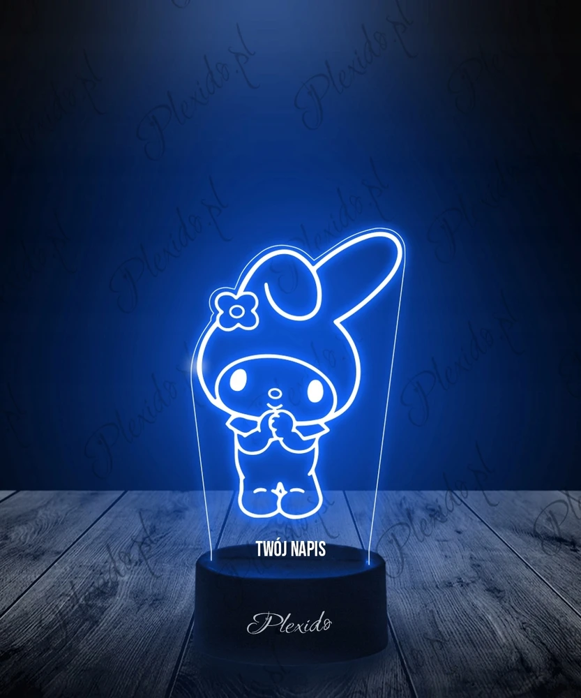 Plexido Lampka Nocna Hello Kitty My Melody Na Prezent Grawer Twoje Imię LED 3D