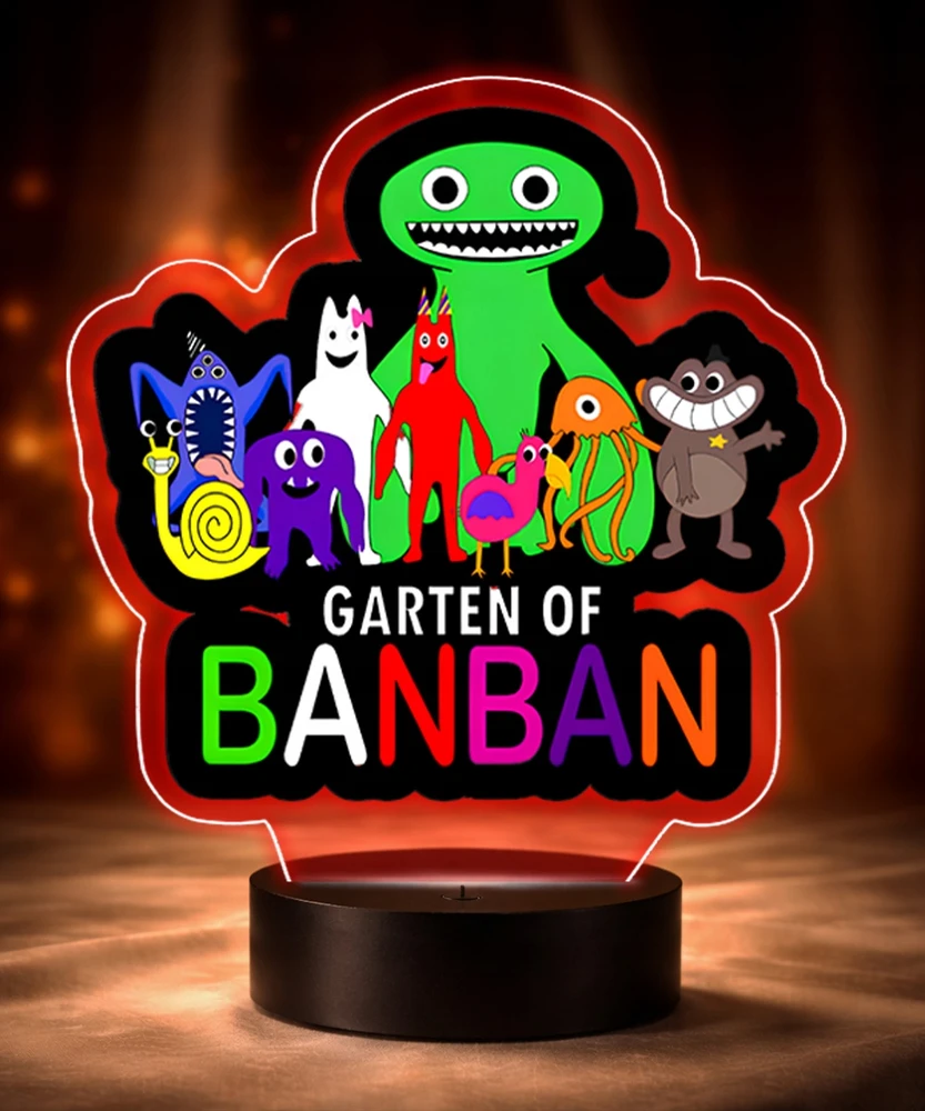 Plexido Lampka Nocna LED 3D Garten of Banban Postacie Imieniem Prezent dla Dziecka
