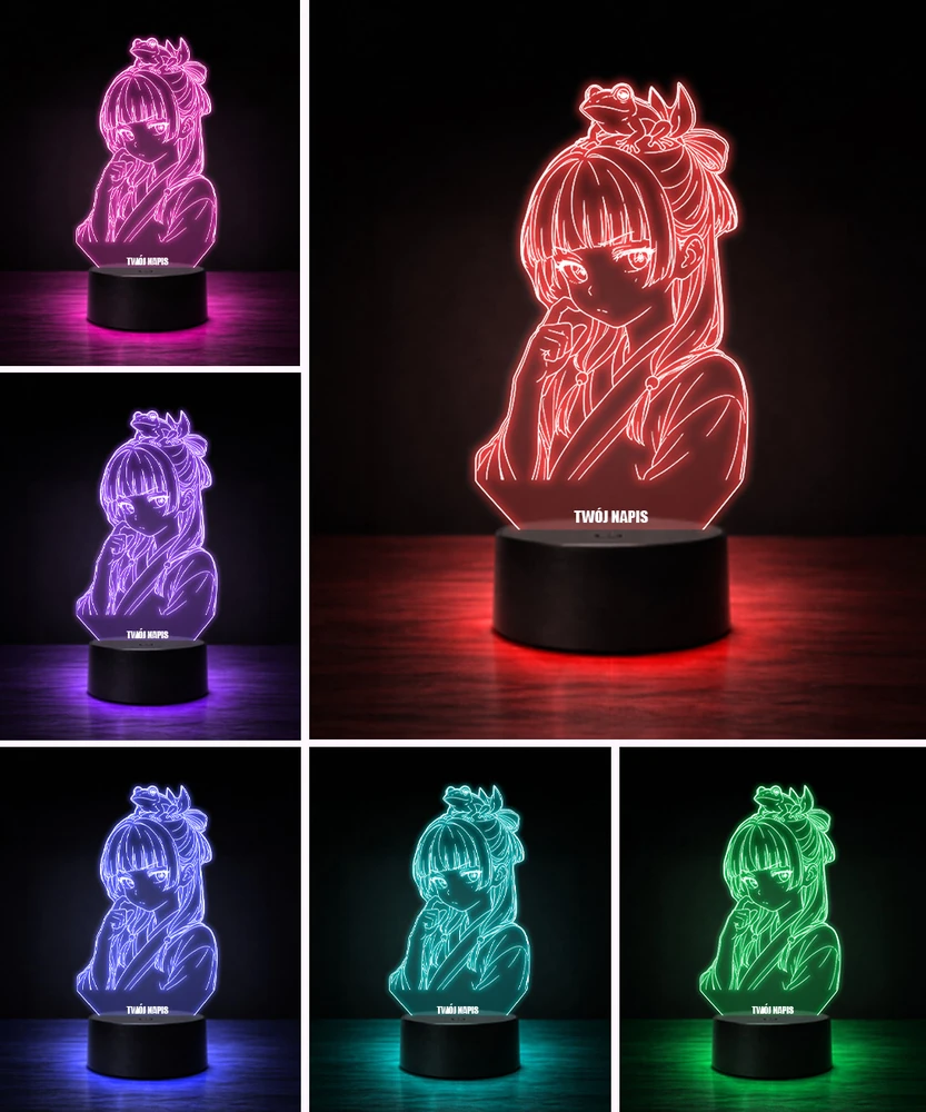 Plexido Lampka Nocna LED 3D Maomao Żaba The Apothecary Diaries Personalizowana Anim