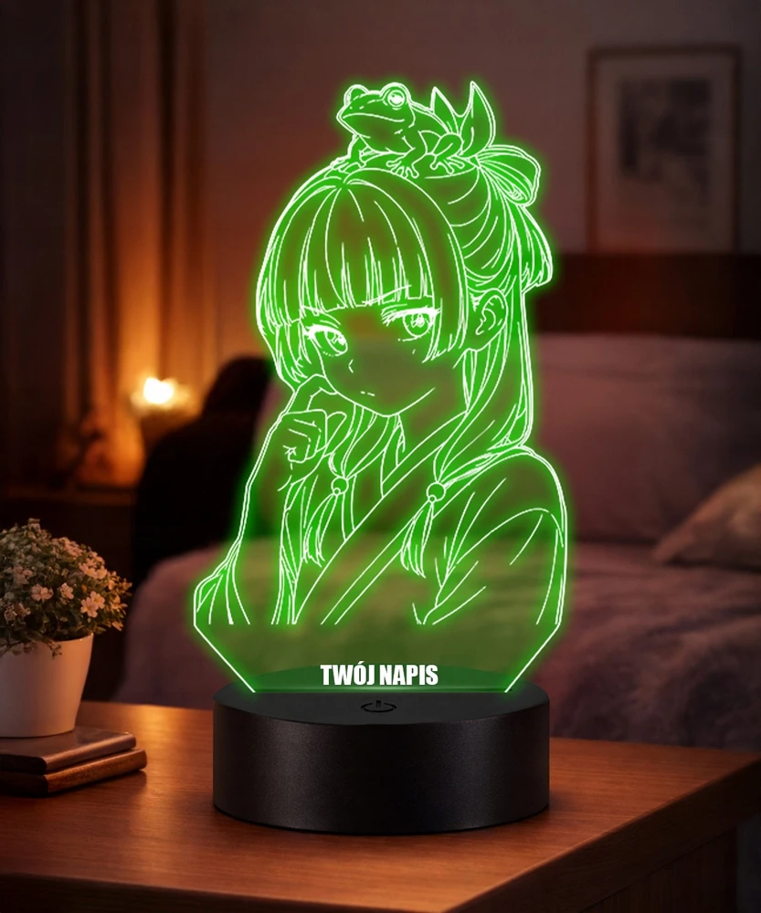 Plexido Lampka Nocna LED 3D Maomao Żaba The Apothecary Diaries Personalizowana Anim