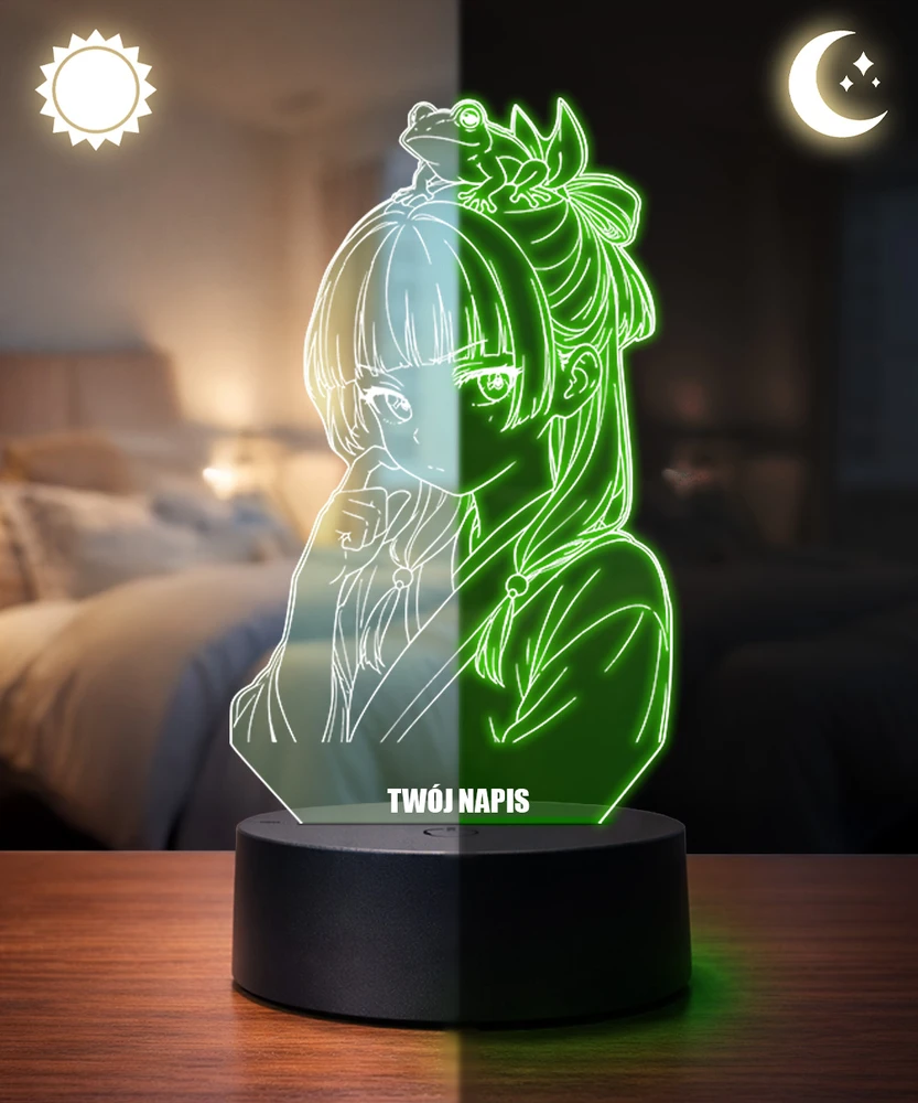 Plexido Lampka Nocna LED 3D Maomao Żaba The Apothecary Diaries Personalizowana Anim