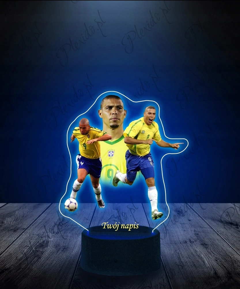 Plexido Lampka Nocna su Nadrukiem LED Ronaldo Luis Nazario