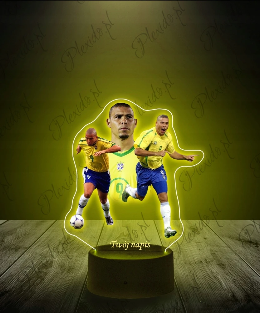 Plexido Lampka Nocna su Nadrukiem LED Ronaldo Luis Nazario