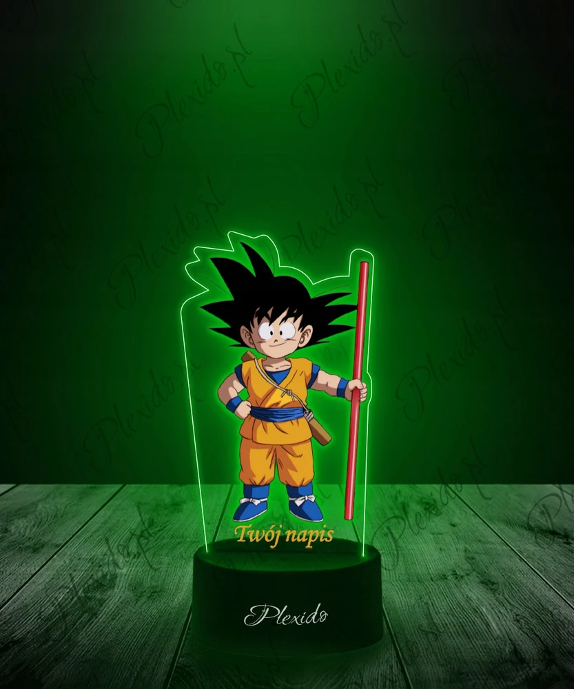 Plexido Lampka Nocna Z Nadrukiem Dragon Ball Daima Goku Prezent Twój Grawer LED