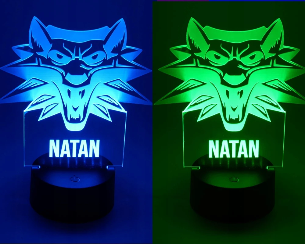 Plexido Lampka Nocna Z Nadrukiem Świnka Peppa Fėja Twój Grawer Imię 3D LED