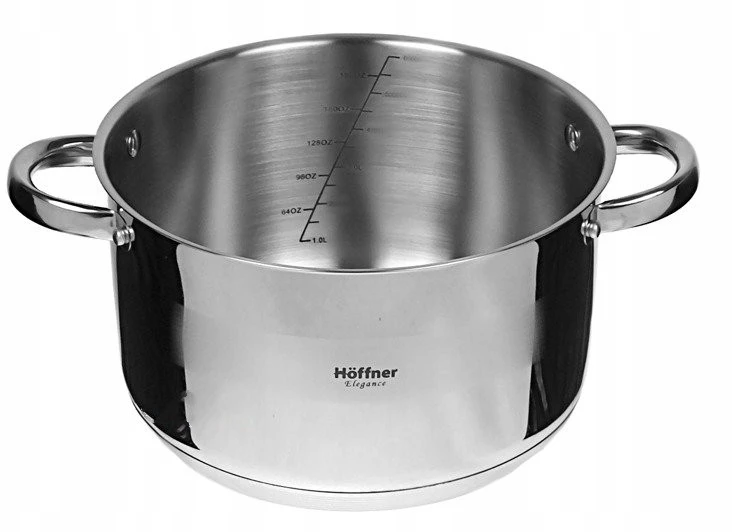 PLIENINIS PUODAS 1L 14CM HOFFNER DUJŲ INDUKCIJA