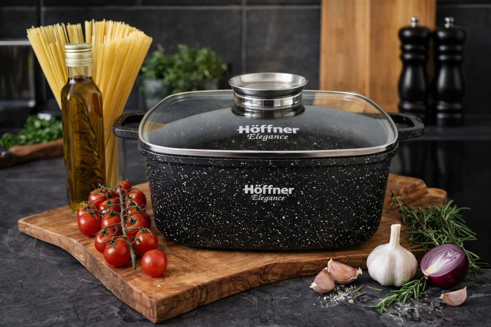 Plieninis puodas 1l 14cm indukcinis/ dujinis hoffner