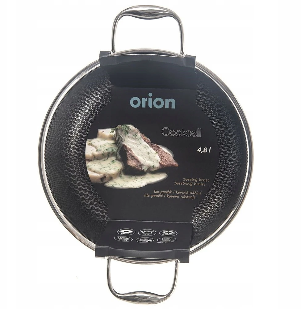 Orion Plieninis puodas COOKCELL 24 cm, 4.8 l, nelipnus