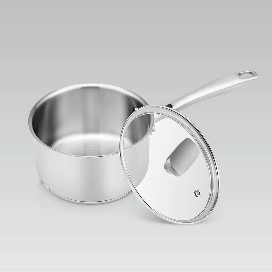 Plieninis puodas su dangčiu 16 cm, 1,7 l Maestro MR-3521-16S