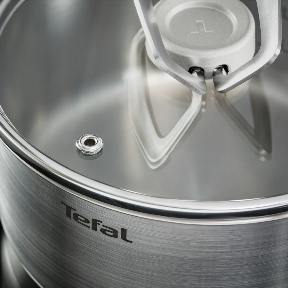 Plieninis puodas su dangčiu TEFAL Extreme 22cm 6,3l E5296104 dujų indukcija