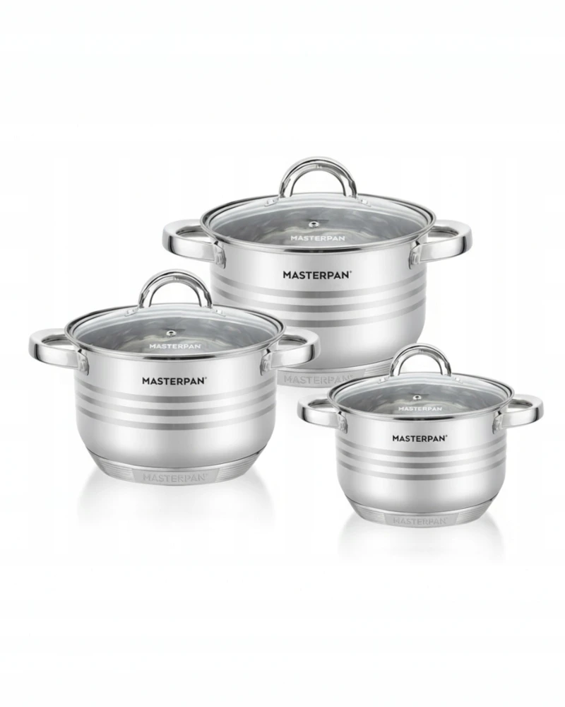 PLIENINIS PUODAS SU DANGIU 3L 20cm HOFFNER MASTERPAN ELEGANCE GAS INDUCTION N