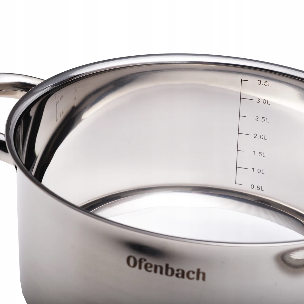 PLIENINIS PUODAS SU DANGIU PLIENINIŲ DUJŲ INDUKCIJA OFENBACH 4L