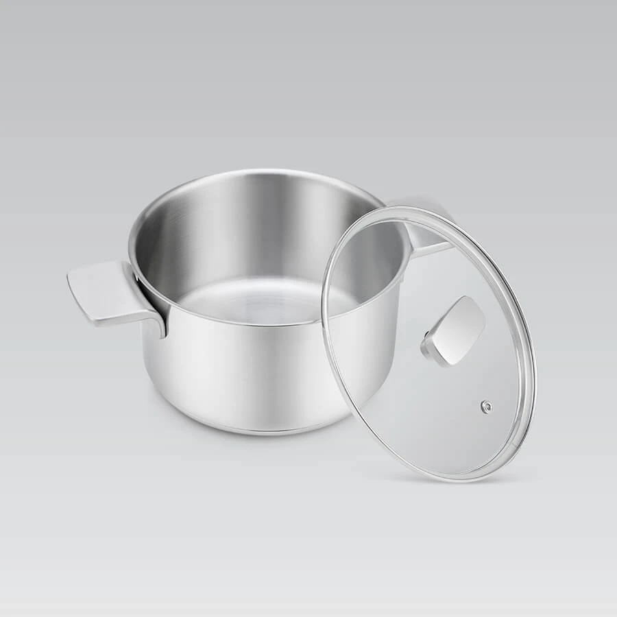 Plieninis puodas su dangteliu, indukcinis, 20cm, 3,4l | Maestro MR-3521-20