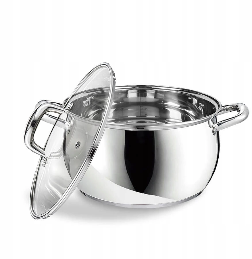 Plieninis puodas su dangteliu, indukcinis, 24cm, 6,4l | Maestro MR-3515-24
