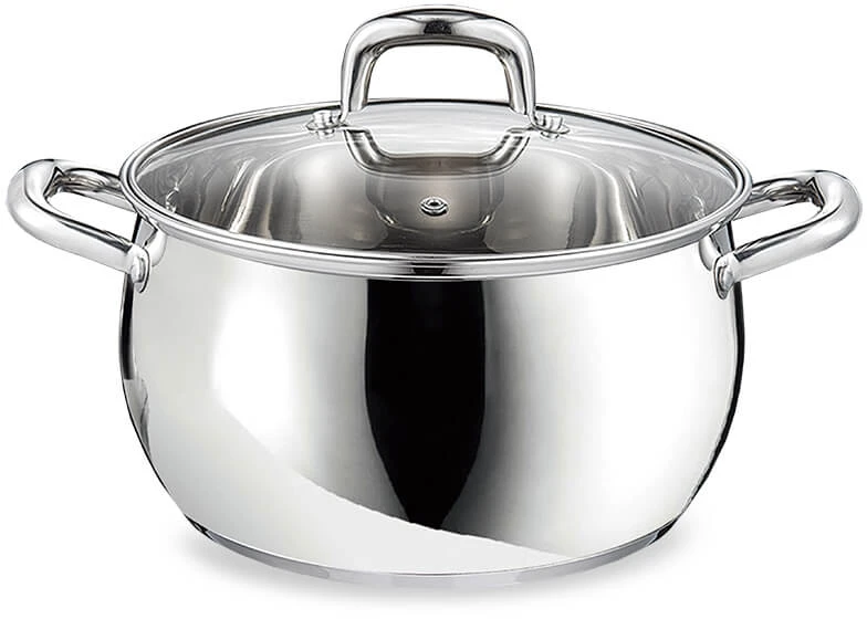 Plieninis puodas su dangteliu, indukcinis, 24cm, 6,4l | Maestro MR-3515-24