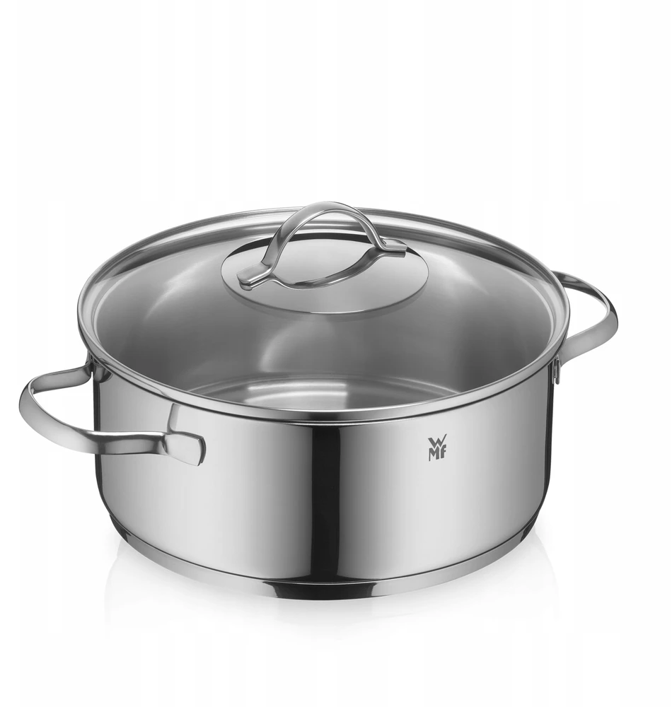 Plieninis puodas su dangteliu, žemas, platus WMF Provence Plus 24cm 4,1l