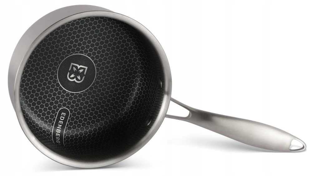 Plieninis puodas su nepridegančia danga, HONEYCOMB 16cm 1,5L 7680