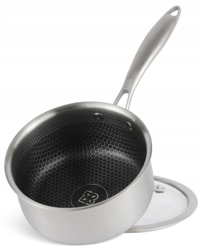 Plieninis puodas su nepridegančia danga, HONEYCOMB 16cm 1,5L 7680