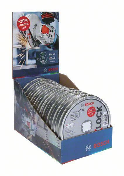 Bosch X-LOCK standartinis Inox 10vnt. × 125 × 1 mm