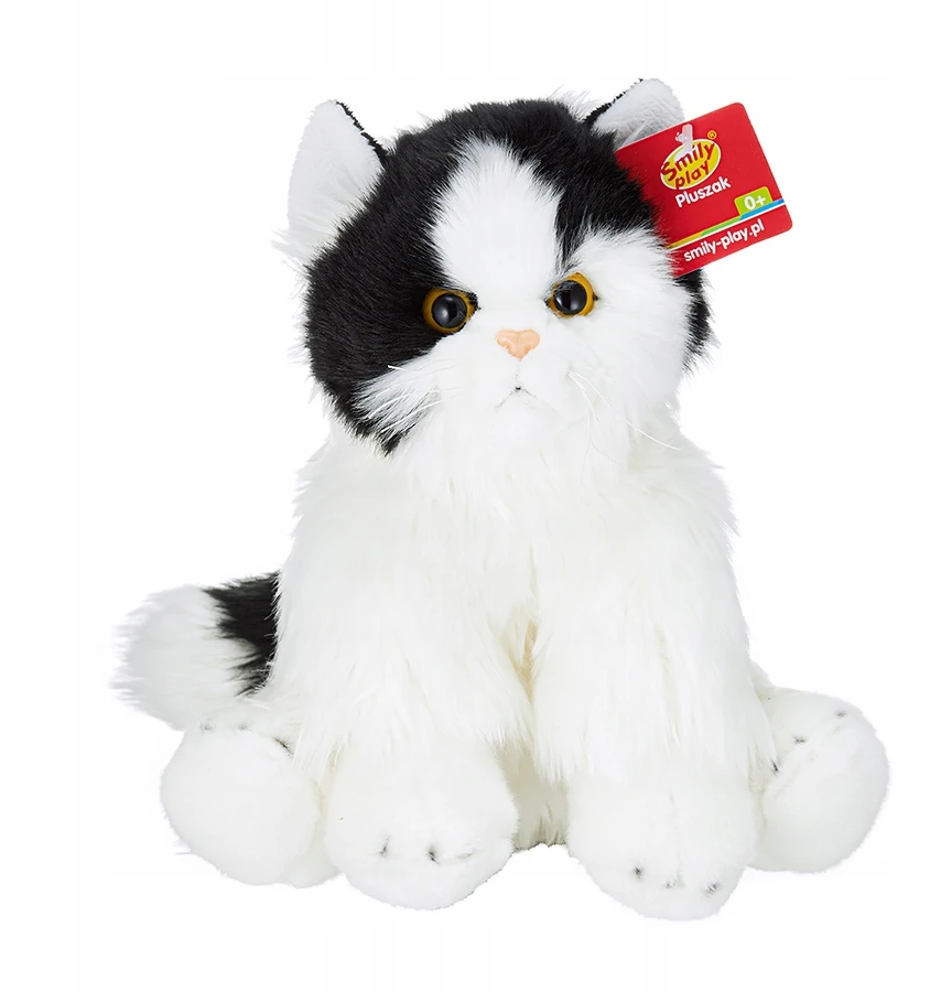 PLIUSINIS KATINĖS MASKOTAS Smily Play Mielas žaislas vaikams Įvairiaspalvis 23 cm