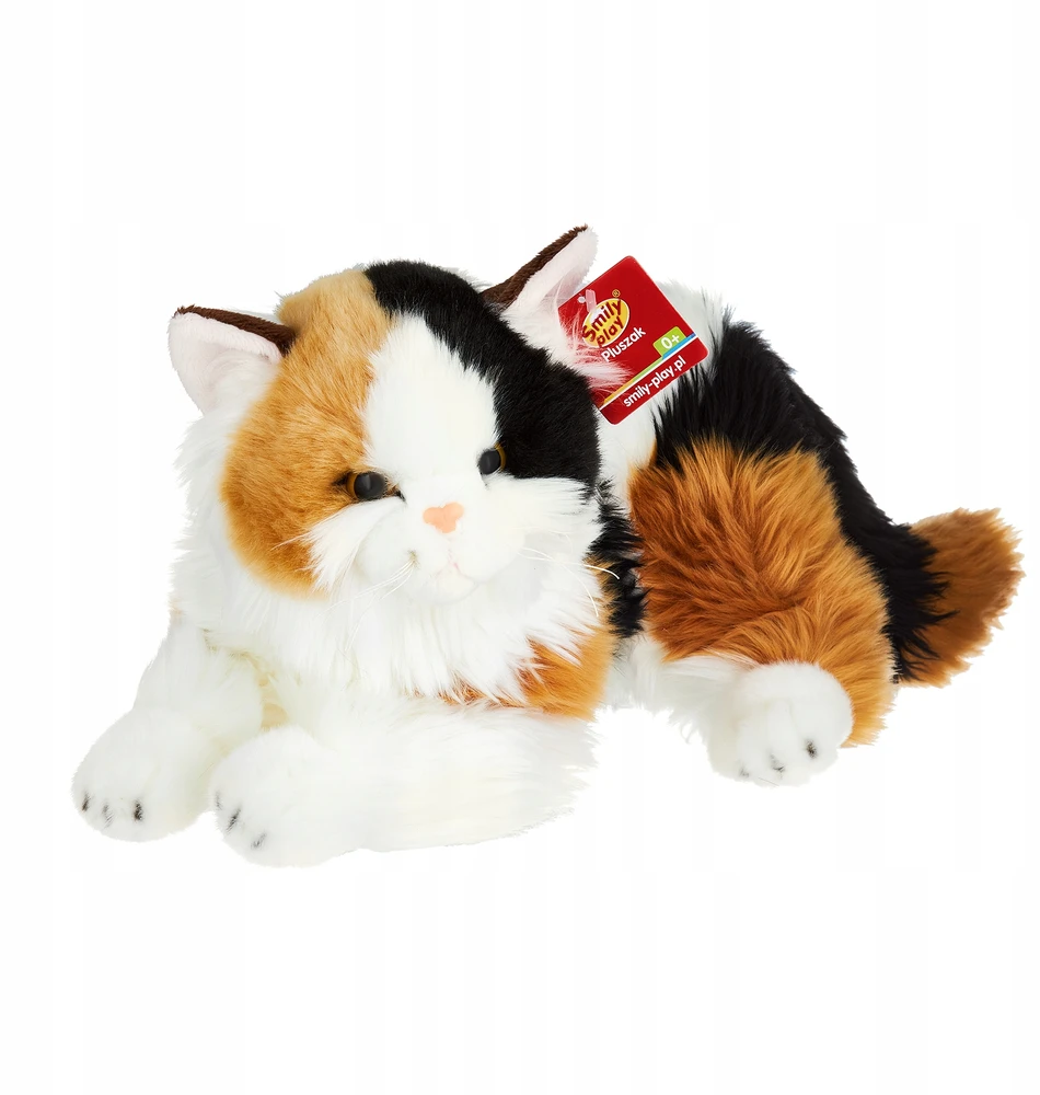 PLIUSINIS KATINĖS MASKOTAS Smily Play Mielas žaislas vaikams Įvairiaspalvis 23 cm