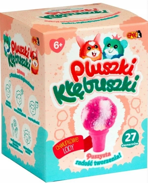 Pliušinių kamuoliukų rinkinys 27 vnt. Epee Cloud ledai