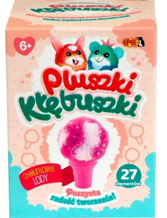 Pliušinių kamuoliukų rinkinys 27 vnt. Epee Cloud ledai