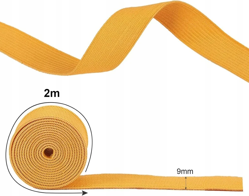 PLOKŠČIAS TRINTUKAS 10MM 60M ELASTINGAS AUDINIS RANKŲ DARBŲ SPALVŲ SIUVIMO